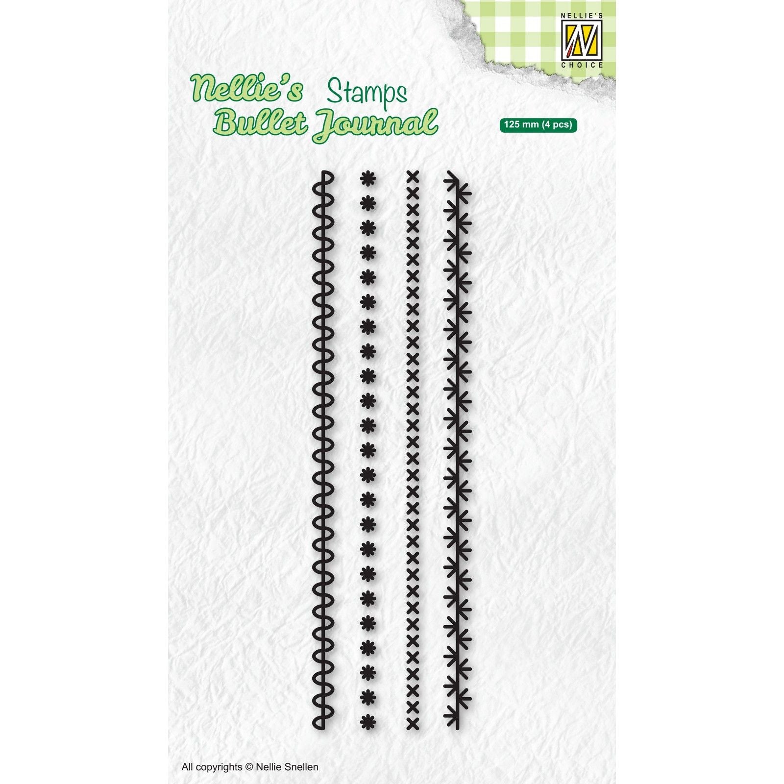 Le choix de Nellie • tampons transparents adaptés au jeu de bordures du bullet journal de Nellie-1