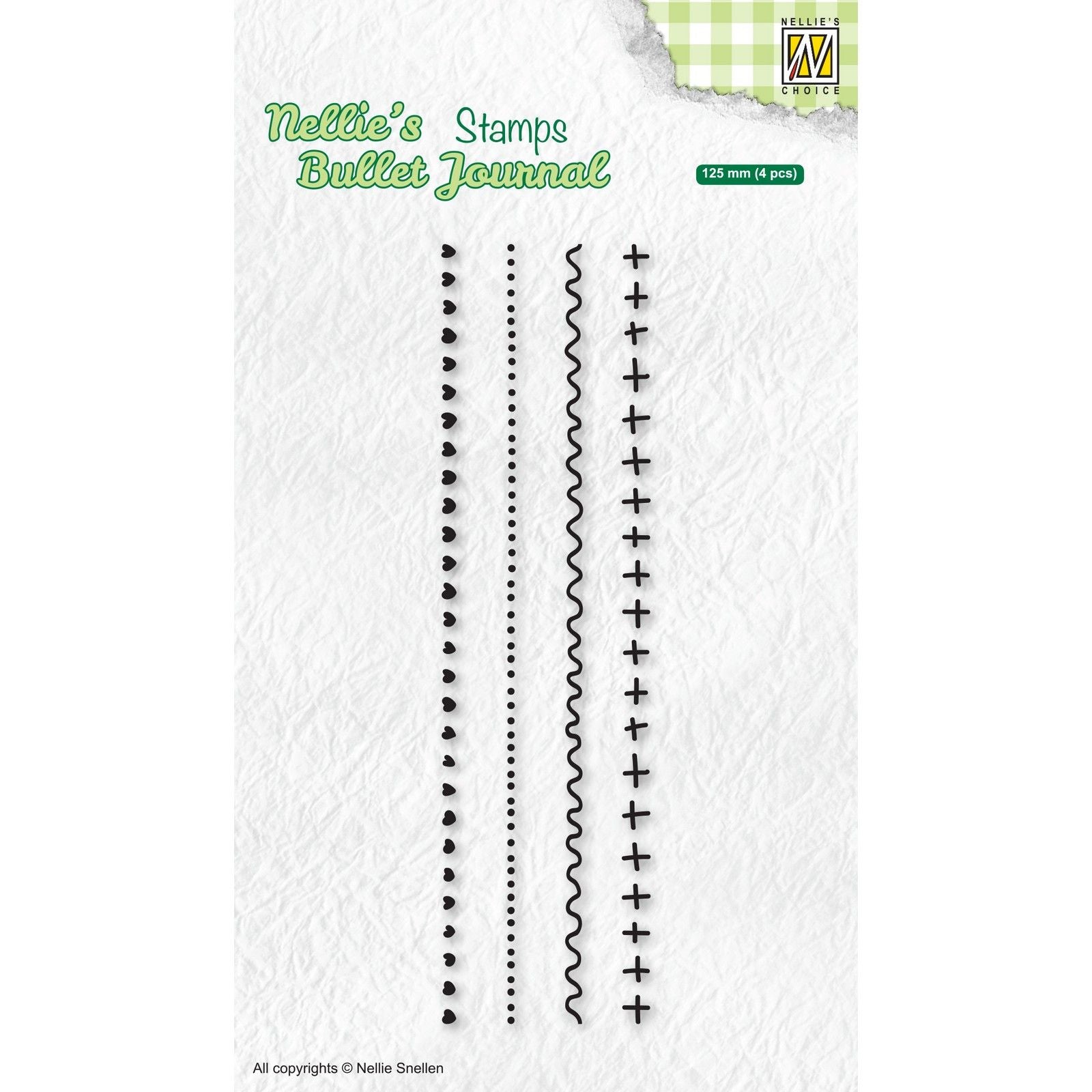 Le choix de Nellie • tampons transparents adaptés au jeu de bordures du bullet journal de Nellie 3