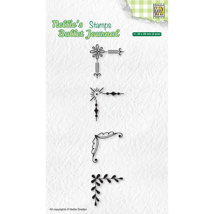 Le choix de Nellie • tampons transparents adaptés au jeu de bords du bullet journal de Nellie 2