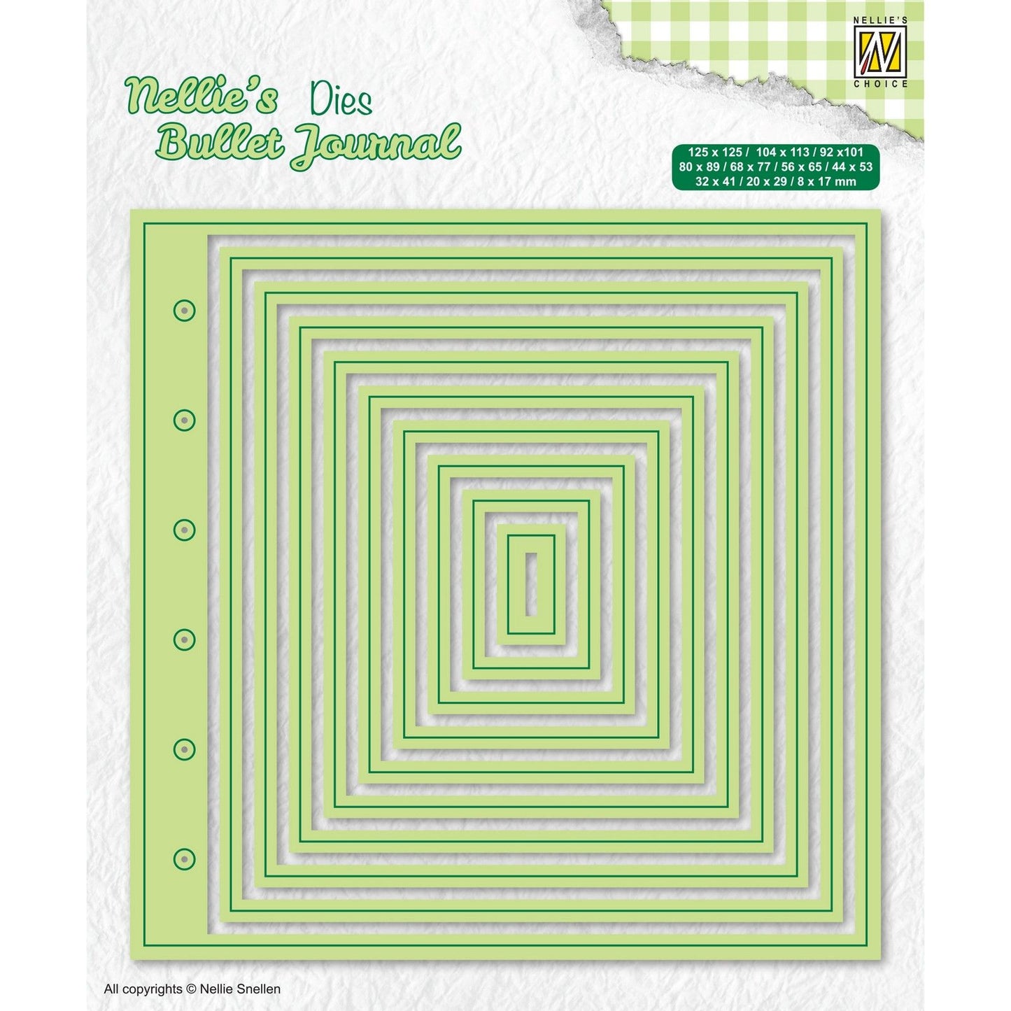 Le choix de Nellie • Matrices de découpe Bullet Journal page 10pcs.