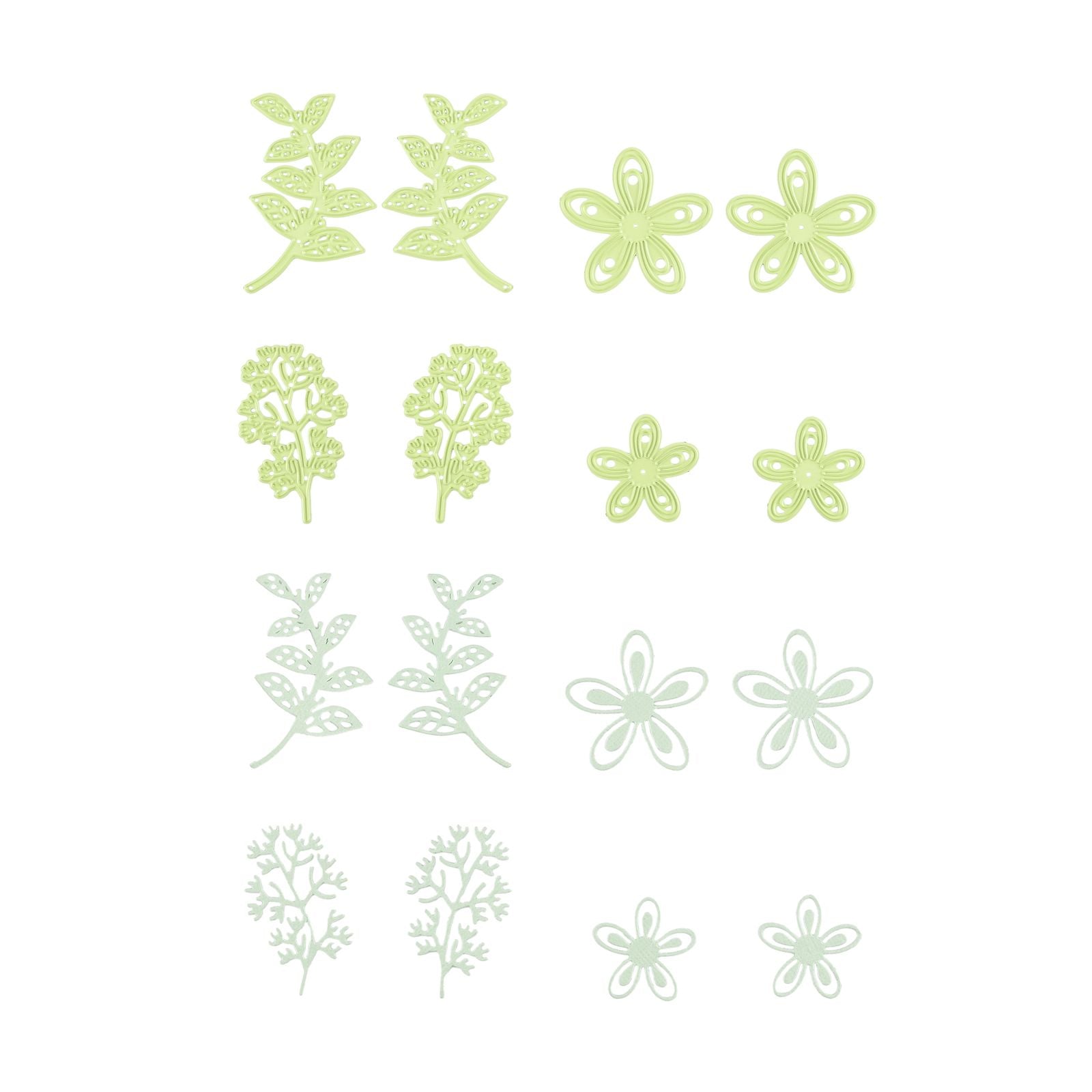 Le choix de Nellie • bullet journal matrices de découpe fleurs 8pcs.