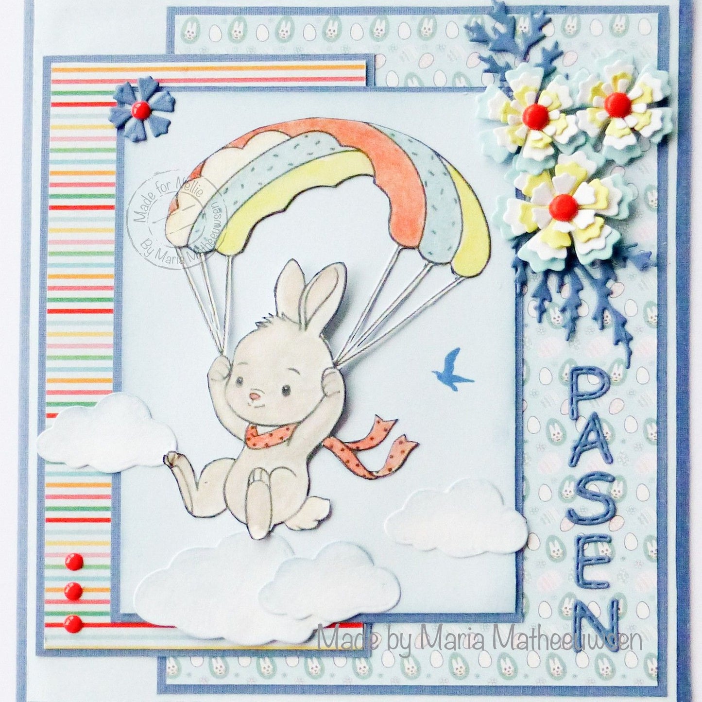 Le choix de Nellie • Nellie's Cuties tampon transparent lapin parachutiste