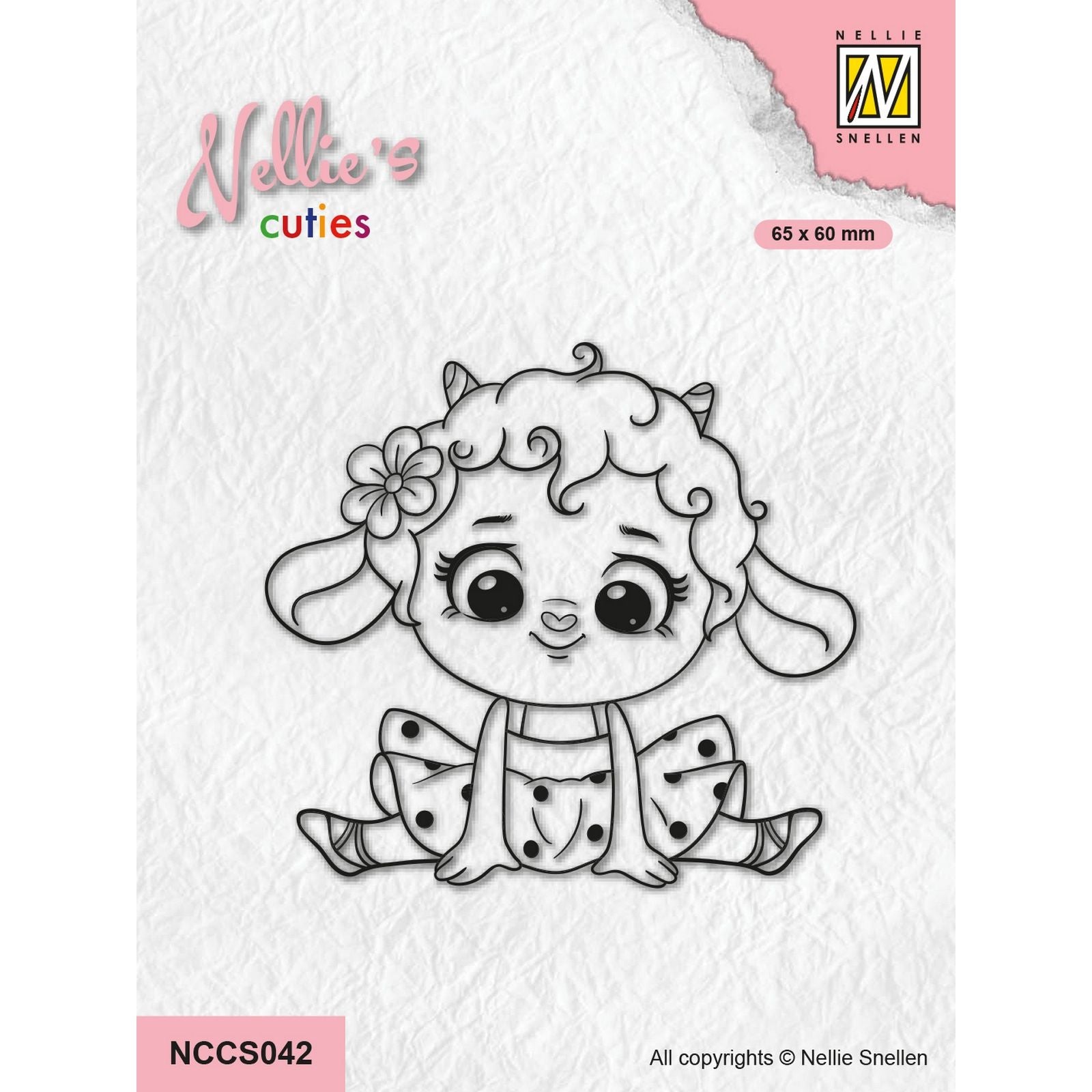 Le choix de Nellie • Nellie's Cuties tampon transparent petit agneau