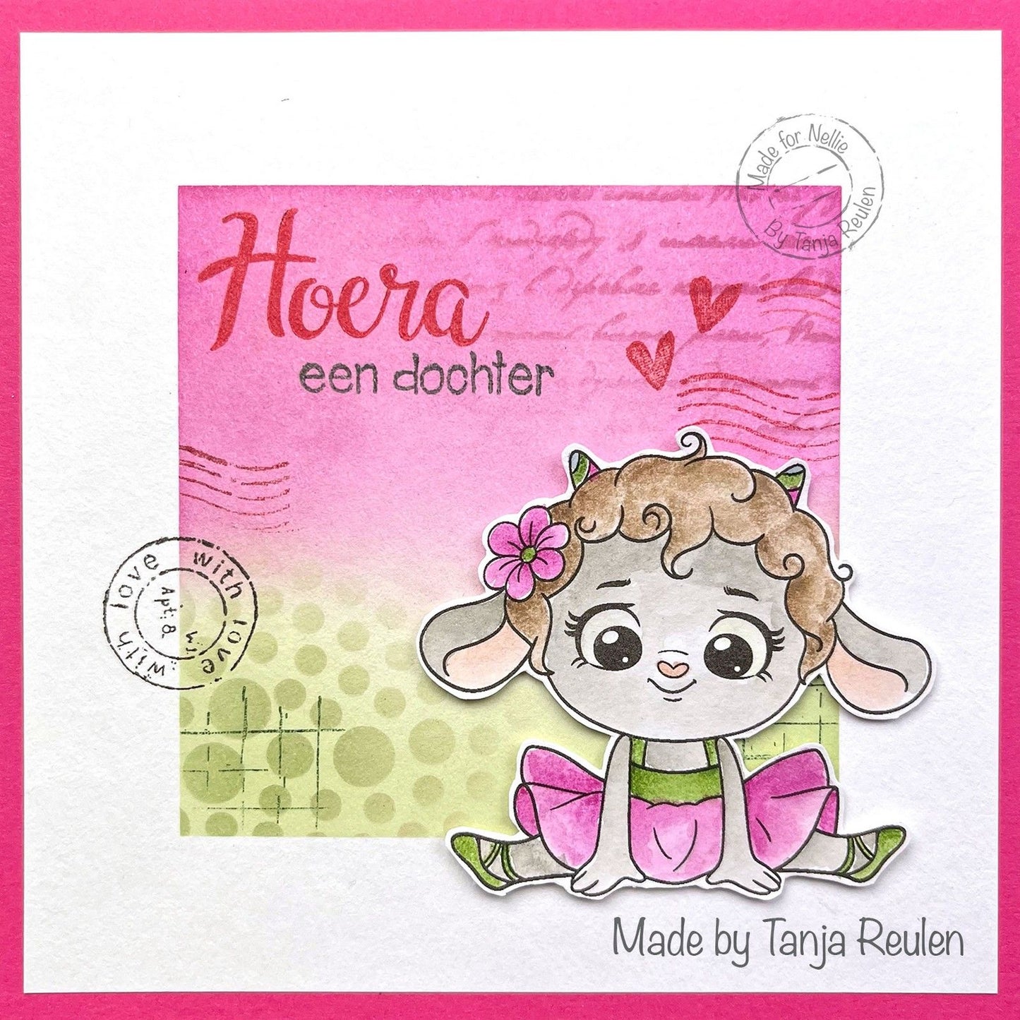 Le choix de Nellie • Nellie's Cuties tampon transparent petit agneau