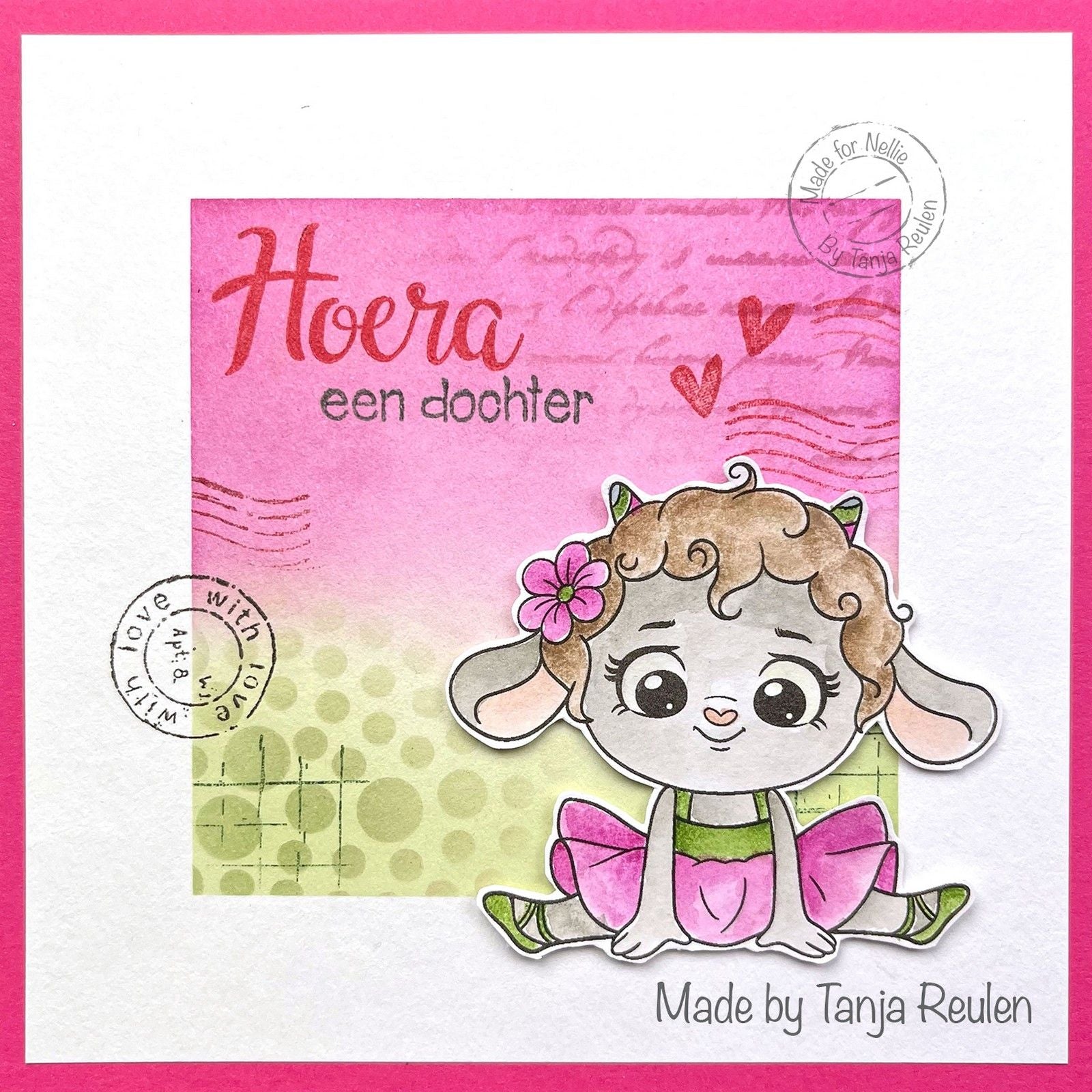 Le choix de Nellie • Nellie's Cuties tampon transparent petit agneau