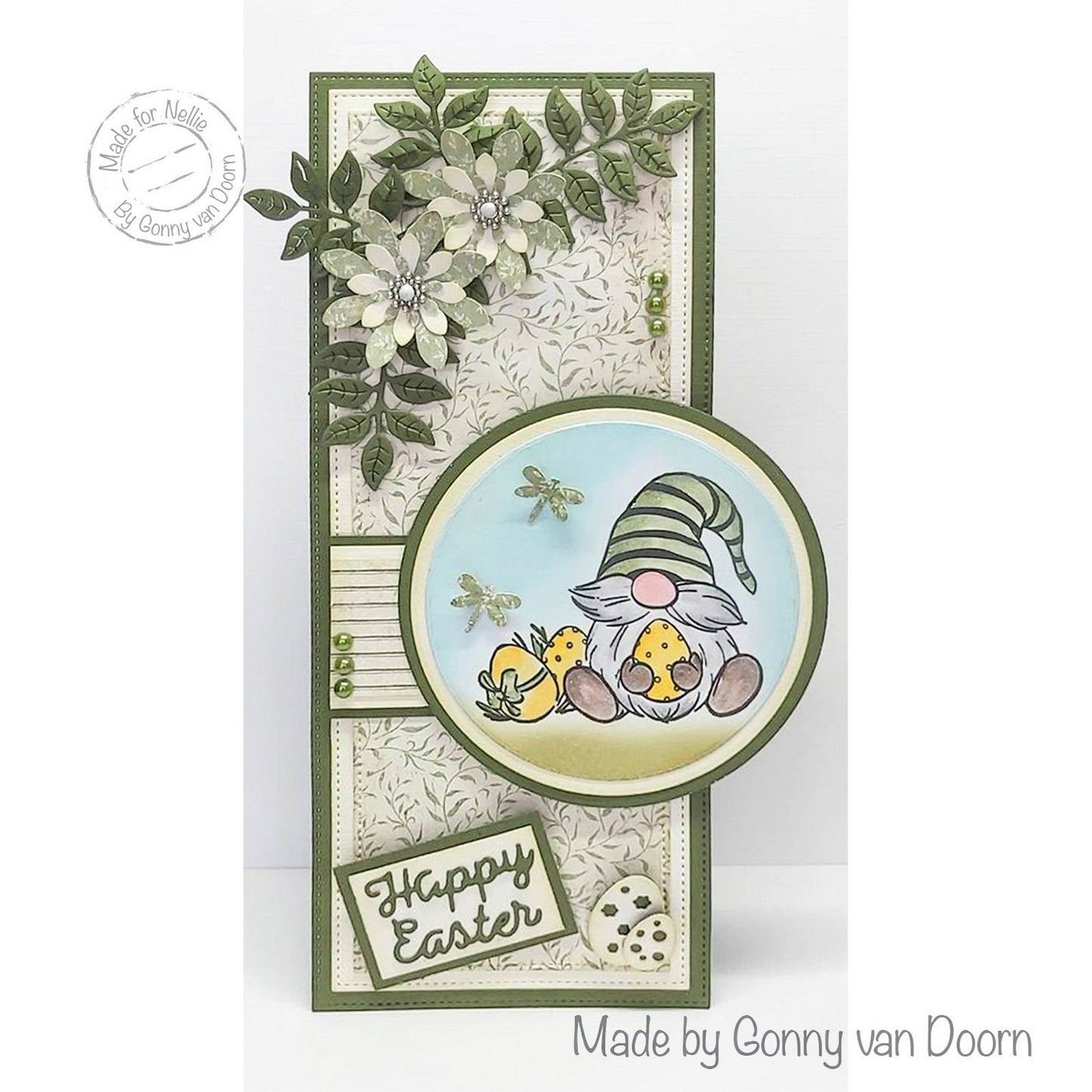Le choix de Nellie • Nellie's Cuties tampon transparent gnome de Pâques 50x70mm