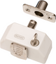 Nemef 2566 1 serrure à cylindre superposé pour fenêtre ouvrant vers l'extérieur | 1 clé | couleur : blanc. | finition : couvercle en plastique blanc - 9256601000