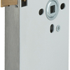 Serrure à barillet Nemef 635 | dm60mm | trou de manivelle 8mm | plaque frontale inox 20x235mm arrondie | loquet en laiton | docteur 2+4 - 9063517652