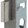 Serrure d'armoire Nemef 9640 | dm40mm | plaque frontale acier inoxydable 24x150mm rectangulaire | pêne dormant en zamac nickelé | docteur 1+2+3+4 - 9964407000