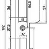 Nemef p 4139 17 h dr.2+4 gâche - 9413990177