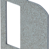 Gâche Nemef p1255 | laiton 23,3x71,5mm arrondi | dr 1+2+3+4 - 9125590540