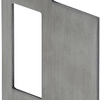 Gâche Nemef p1255 | acier inoxydable 23,3x71,5mm rectangulaire m| docteur 1+2+3+4 - 9125590170