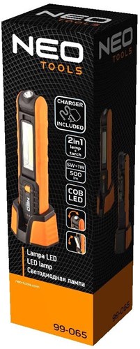 Lampe de course Neo LED | orange rechargeable | + station d'accueil - 5448680