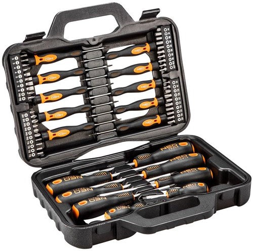 Jeu de tournevis Neo | 58 pièces en coffret - 6460198