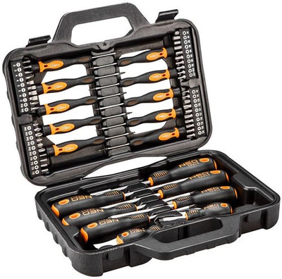 Jeu de tournevis Neo | 58 pièces en coffret - 6460198
