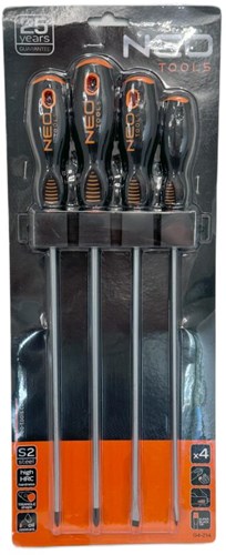 Jeu de tournevis Neo | long 4 parties 250mm - 6460175