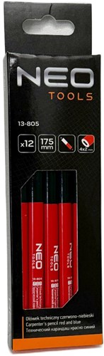 Crayons néo techniques | rouge bleu | blister(12) - 6453330