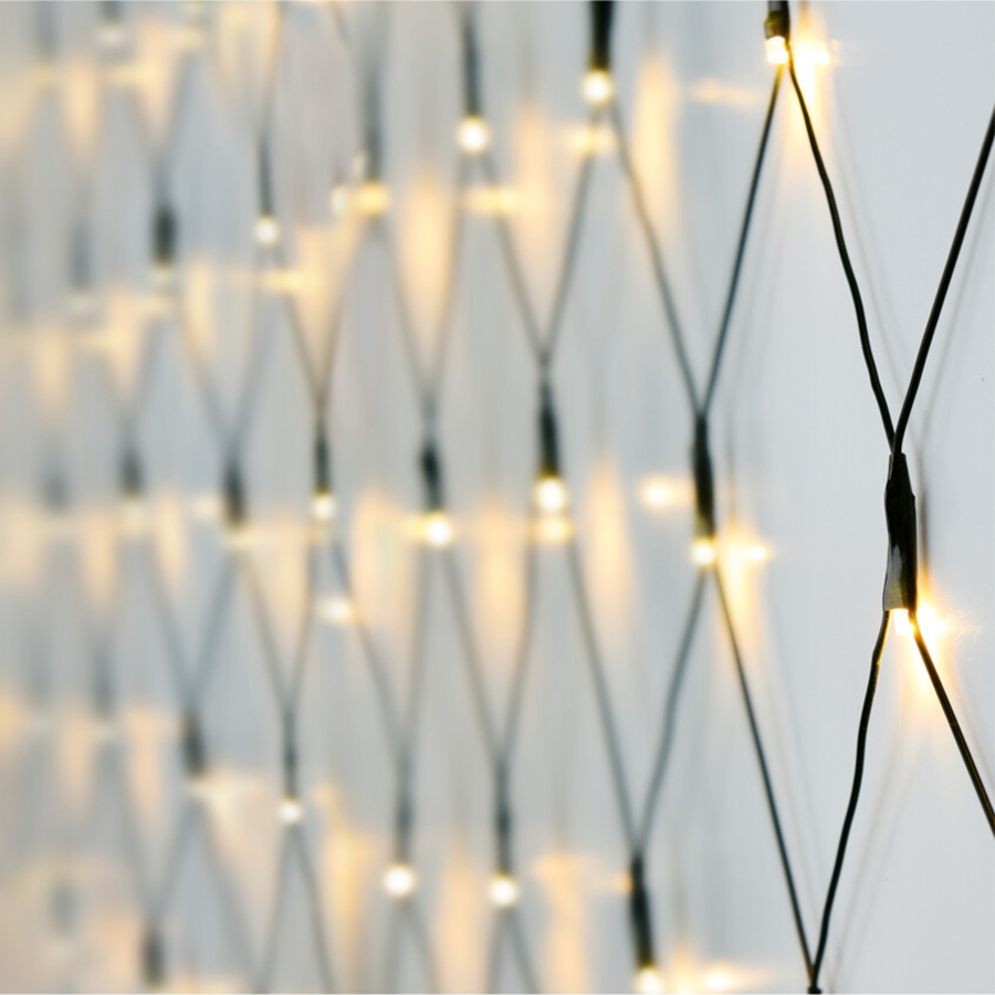 Éclairage secteur LED blanc chaud 160 LED 1x2m