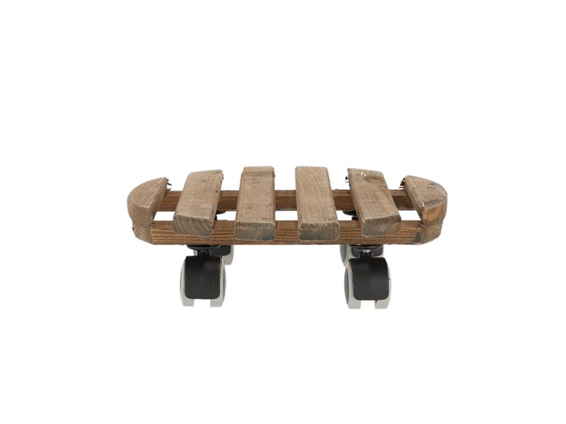 Chariot à plantes design Esschert marron ø29