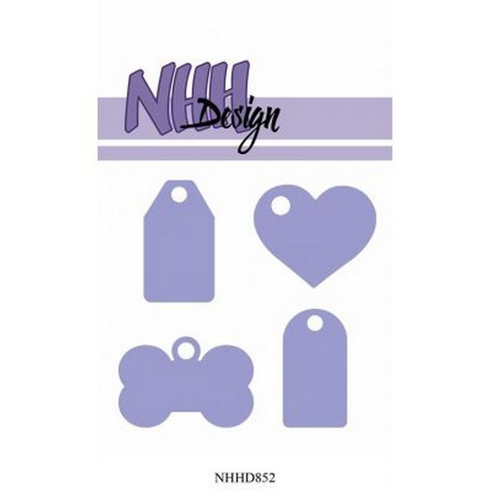 Le choix de Nellie • Étiquettes de matrices de forme 4pcs.