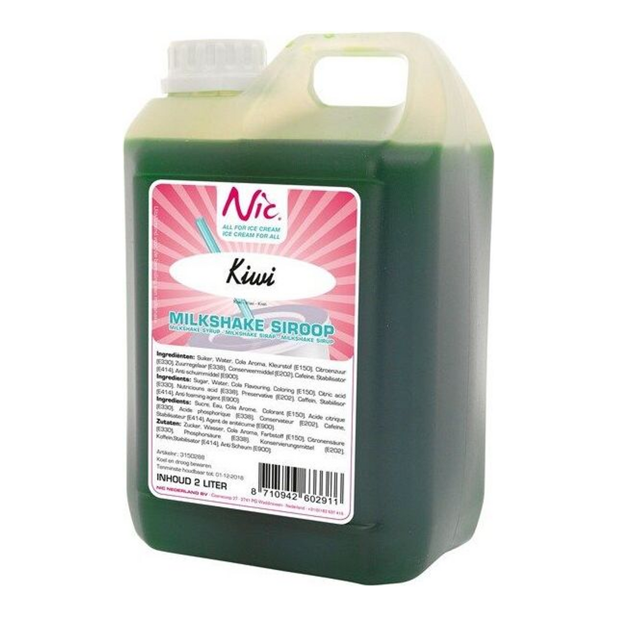 Sirop de milkshake Nic kiwi (2 litres)