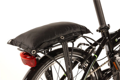 coussin porte-bagages Fat 35 cm noir