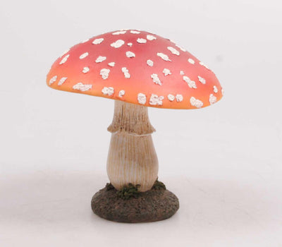 Statue de jardin décoration inspirée des saisons champignon 9x9x13 cm