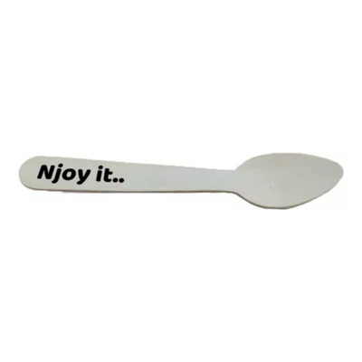 Cuillères à glace Njoy bois bio 14 cm (100 pièces)