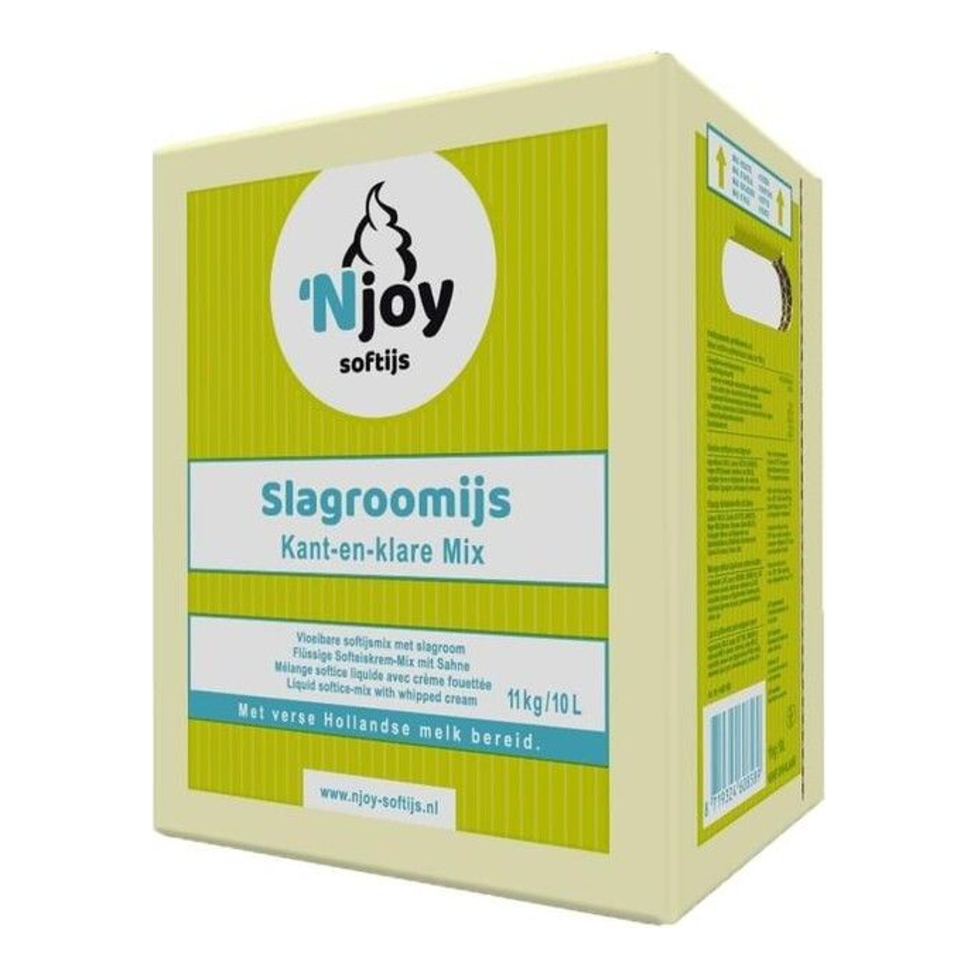 Mélange à glace liquide pour glace chantilly Njoy (10 litres)