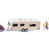 Voiture de tourisme Siku 2542 avec caravane