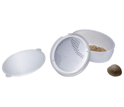 Westmark Westmark Nutmuskaatrasp avec bol de blanc en acier inoxydable