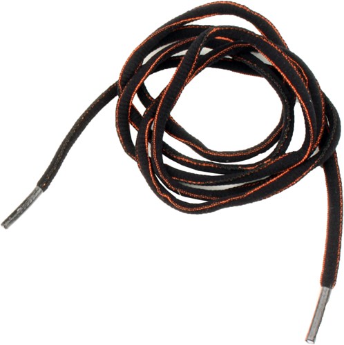 Lacet sans risque orange noir 155 cm | orange noir | taille taille unique - 5607421979158