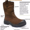 Botte de travail sans risque hawick aqua-tex xw 1674.02 sans métal s3 | marron | taille 48 - 00.071.011.48