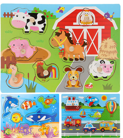 Johntoy John jouet bouton puzzle 30x22cm