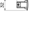 Embout nordique pour. rail blanc triphasé 5050300