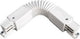 Pièce d'angle nordique flexible pour. rail blanc 5050046