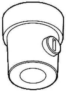 Mamelon fixe Nordic rail m10 blanc 5050432