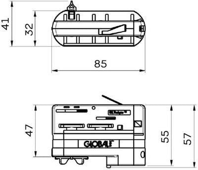 Adaptateur secteur Nordic Rail blanc 5050428