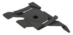 Pince de plafond nordique pour. rail triphasé noir