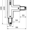 Pièce en T nordique fixe à 90°. pour. rail blanc droit 5050061