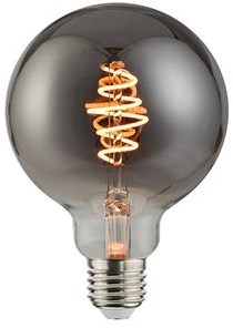Nordlux Globe LED G95 E27 5-15W 1800K Filament Spirale Gris Intensité Variable - 2760110