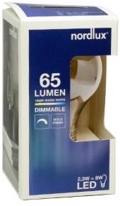 Nordlux LED verre e27 2,3-5w 1800k rétro déco or dimmable - 2760082