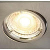Spot encastrable LED Nordlux carina carré nickel gu10 5w lot de 3 dimmable 2700k - 4801300