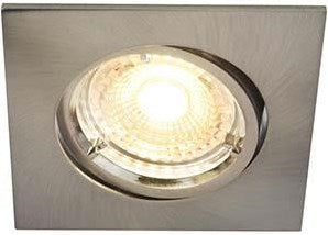 Spot encastrable LED Nordlux carina carré nickel gu10 5w lot de 3 dimmable 2700k - 4801300