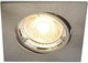 Spot encastrable LED Nordlux carina carré nickel gu10 5w lot de 3 dimmable 2700k - 4801300