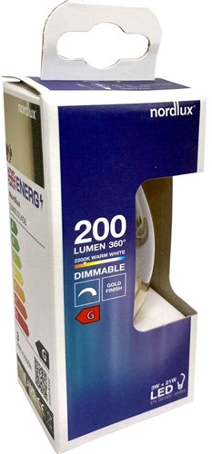 Nordlux Bougie LED E14 3-15W 2000K filament or spirale dimmable - 2760000
