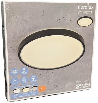 Nordlux plafonnier LED noxy 17w 3000 4000k 35cm noir - 4802379