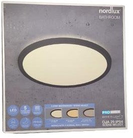 Nordlux plafonnier LED oja 29 noir 14,5w 3000k 4000k 29cm - 4802306