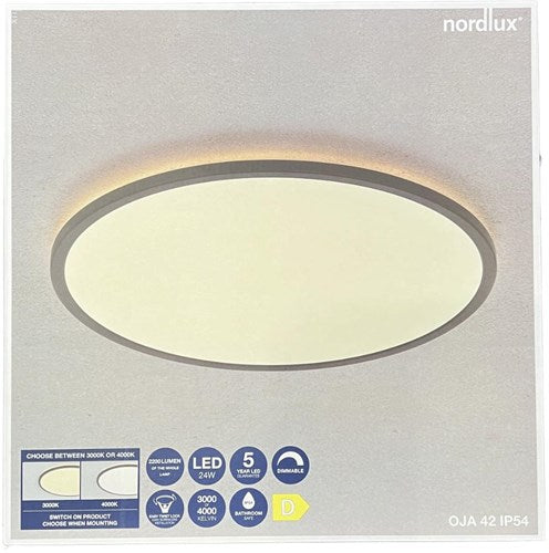 Nordlux plafonnier LED oja 42 blanc 24w 3000k 4000k 42cm - 4802329