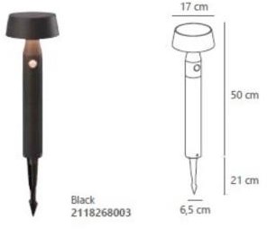 Nordlux Lampe de jardin solaire LED sur robinet nama 1w 3000k noir 50cm - 4802840